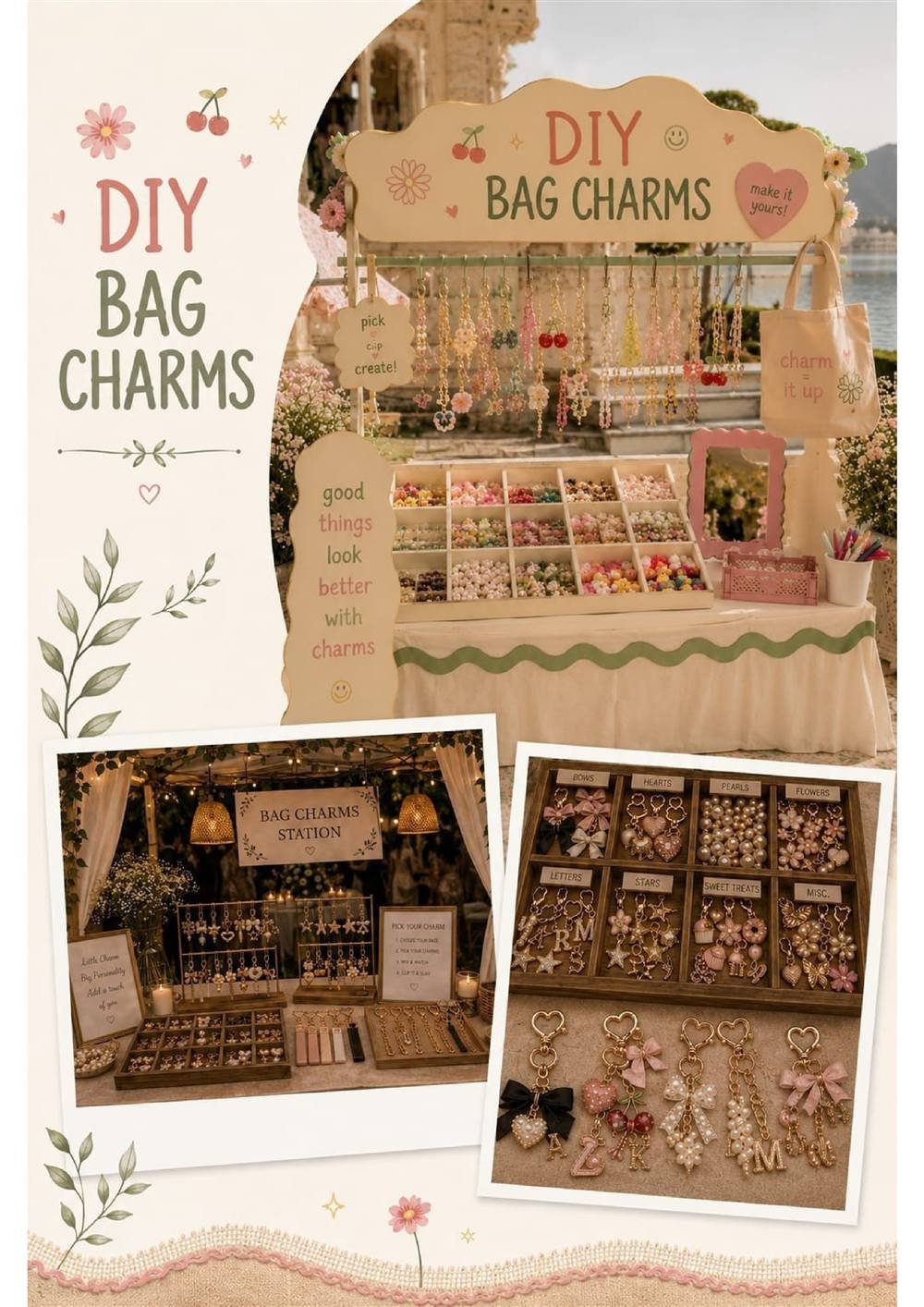DIY Bag Charms Carnival Stall — Carnival Artist wedding stall by Rajasthan Event Management